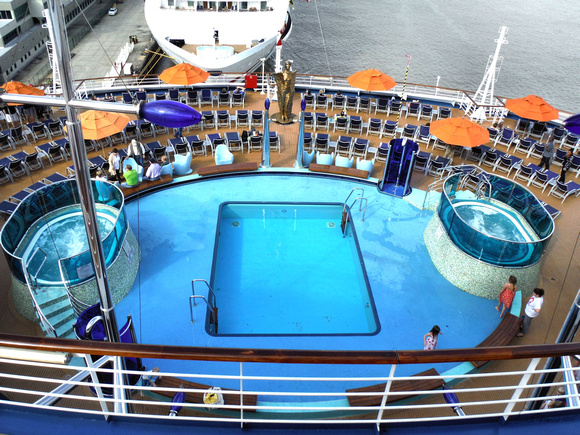 165 pool at back of ship